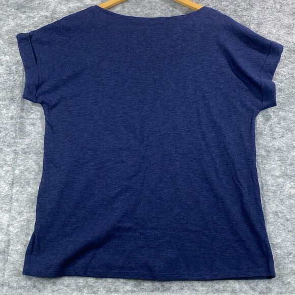 Jasmine & Ginger Womens Blue Short Sleeve Crew‎ Neck Graphic T=Shirt Size Large - Picture 2 of 11
